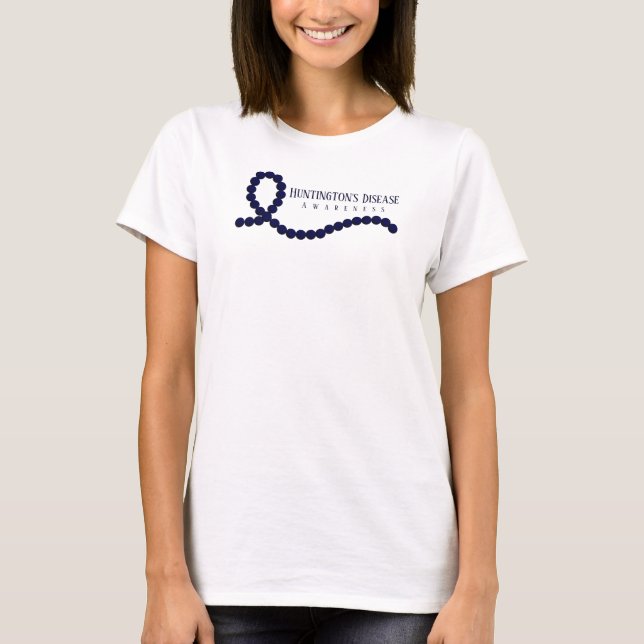 Huntington's Disease Awareness Ribbon T-Shirt (Front)