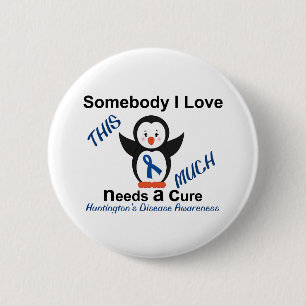Huntington's Disease Awareness Someone I Love 6 Cm Round Badge