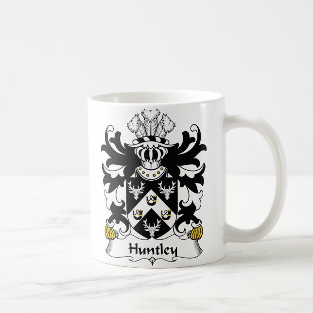 Huntley Family Crest Coffee Mug (Right)
