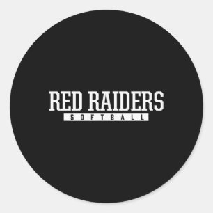 Huntley Red Raiders Softll Hs  Classic Round Sticker