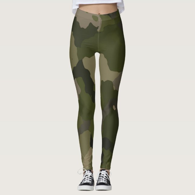 Huntress Camo Leggings (Front)