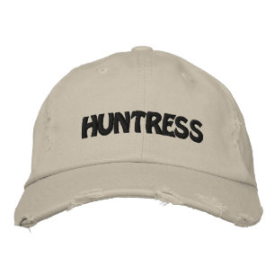 HUNTRESS EMBROIDERED HAT