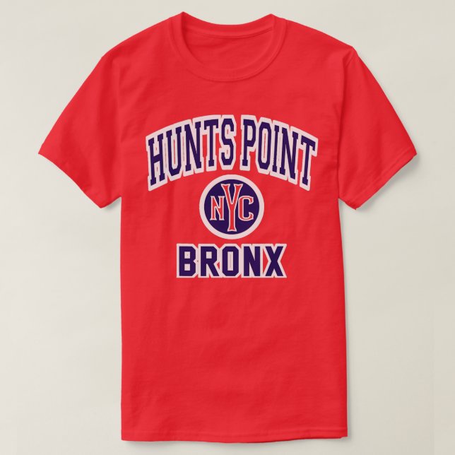 Hunts Point Bronx Nyc Varsity Style 2 T-Shirt (Design Front)