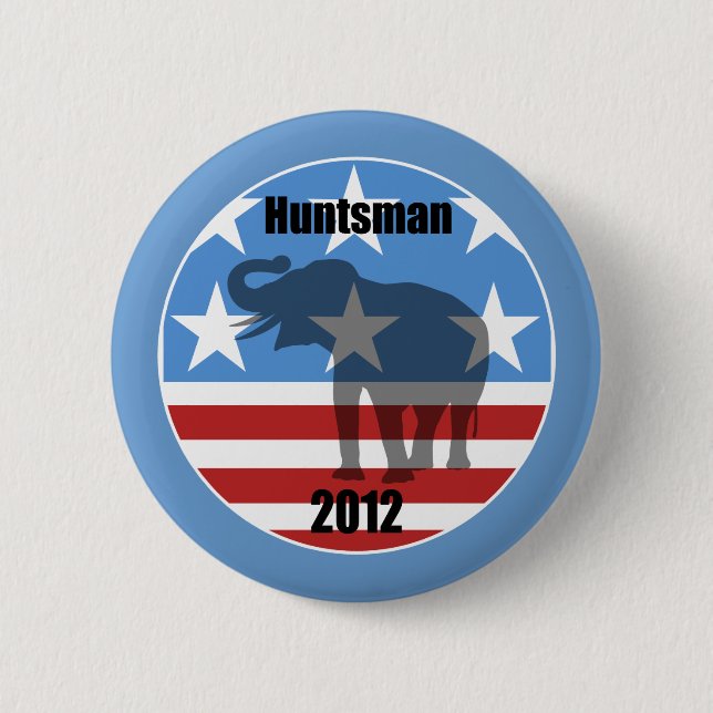 Huntsman 2012 6 cm round badge (Front)