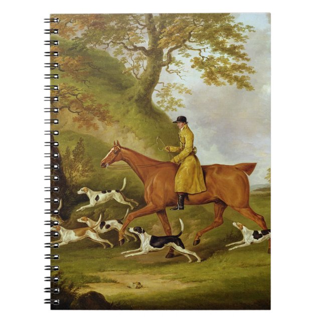 Huntsman and Hounds, 1809 (oil on canvas) Notebook (Front)