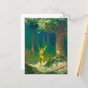 Huntsman by Newell Convers Wyeth Holiday Postcard