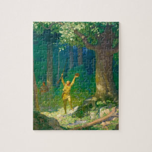 Huntsman by Newell Convers Wyeth Jigsaw Puzzle