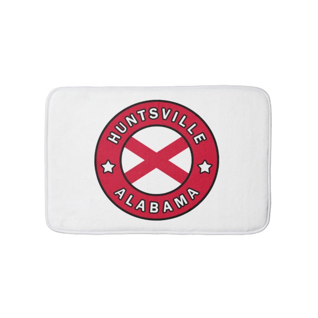 Huntsville Alabama Bath Mat (Front)