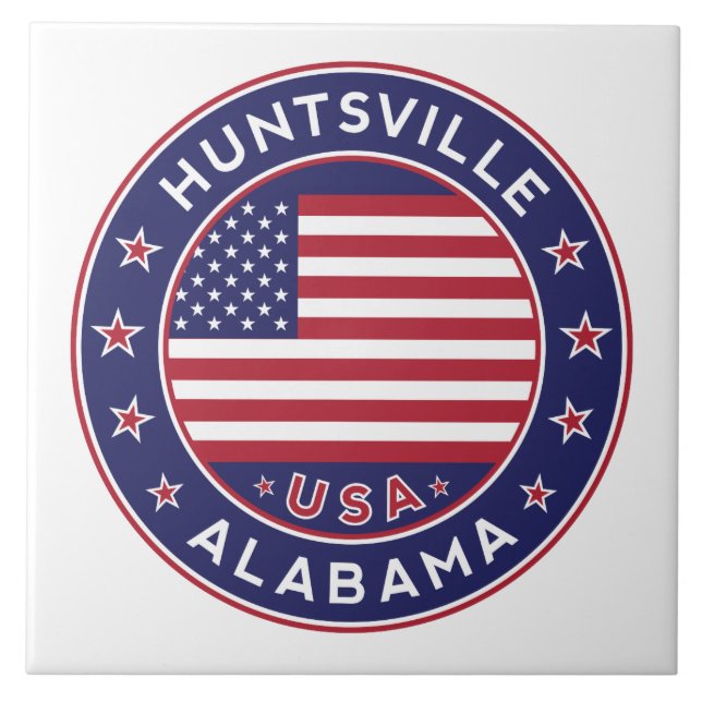 Huntsville, Alabama Ceramic Tile (Front)
