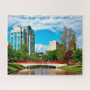 Huntsville Alabama Happy Birthday Grandma Jigsaw Puzzle