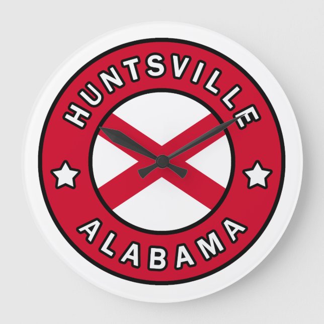 Huntsville Alabama Large Clock (Front)