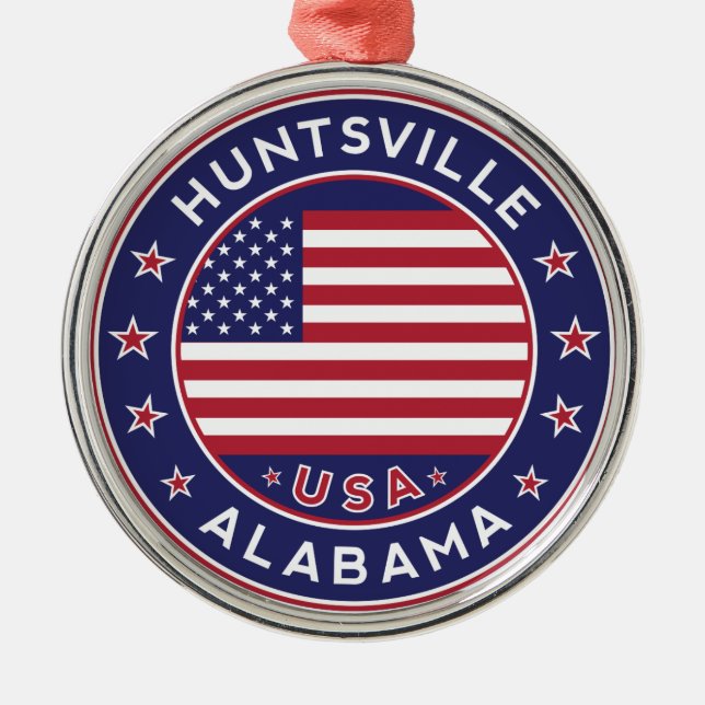 Huntsville, Alabama Metal Ornament (Front)
