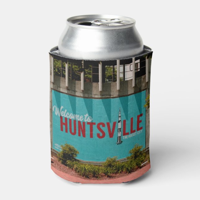 Huntsville Alabama Rocket City Can Cooler (Can Front)