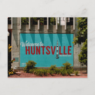 Huntsville Alabama Rocket City Postcard