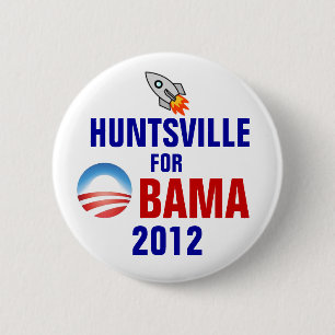 Huntsville for Obama 6 Cm Round Badge