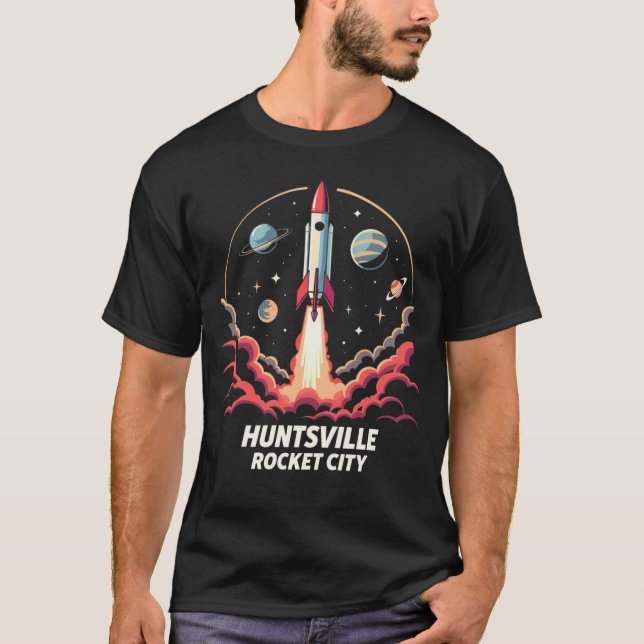 Huntsville Rocket City Space Adventure T-Shirt (Front)