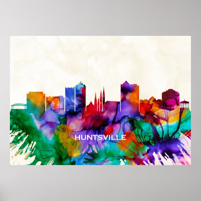 Huntsville Skyline Poster (Front)