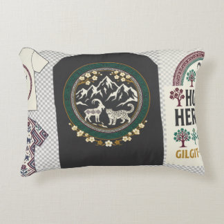 Hunza Heritage Graphic T-Shirt | Gilgit-Baltistan Decorative Cushion