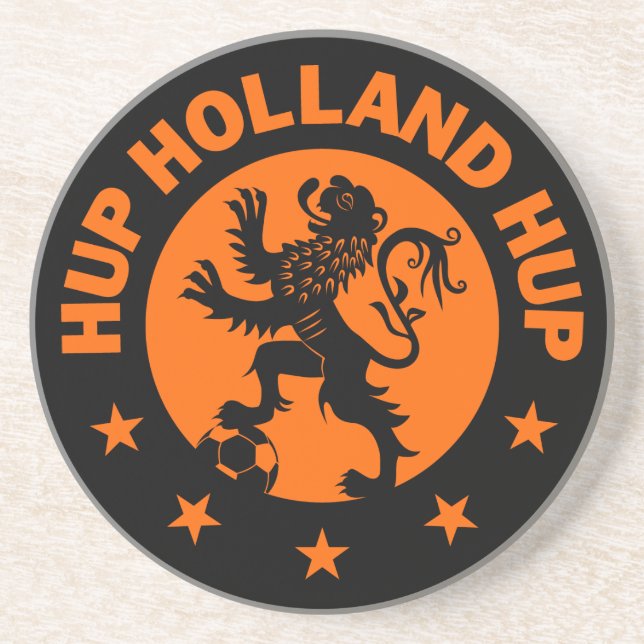 Hup Holland - Editable Background colour Coaster (Front)