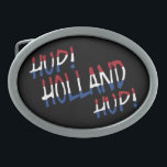 Hup Holland Hup overlaid on NLD Flag on bk bbcnt Belt Buckle<br><div class="desc">Hup Holland Hup overlaid on Netherlands Flag on black belt buckle

Design © Trinkets and Things 2022 - AHP Design. All Rights Reserved.</div>