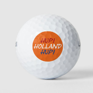 Hup Holland Hup overlay on NLD Flag on or wu gbcnt Golf Balls