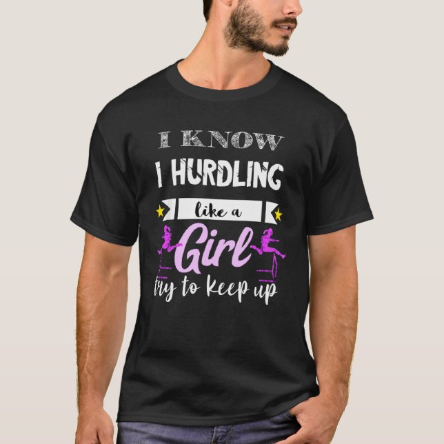 Hurdle athletics hurdles running hurdles athletes T-Shirt (Front)