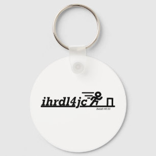 Hurdle For Jesus Key Ring