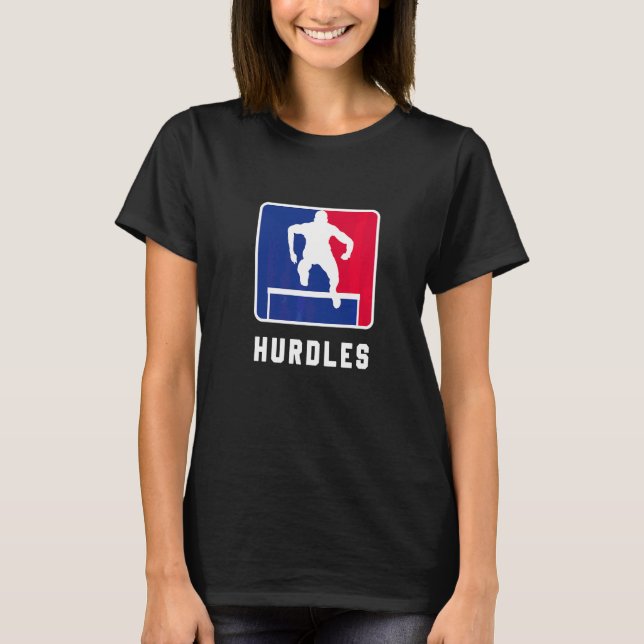 Hurdle Race Hurdle Runner Hurdle Running Sport T-Shirt (Front)