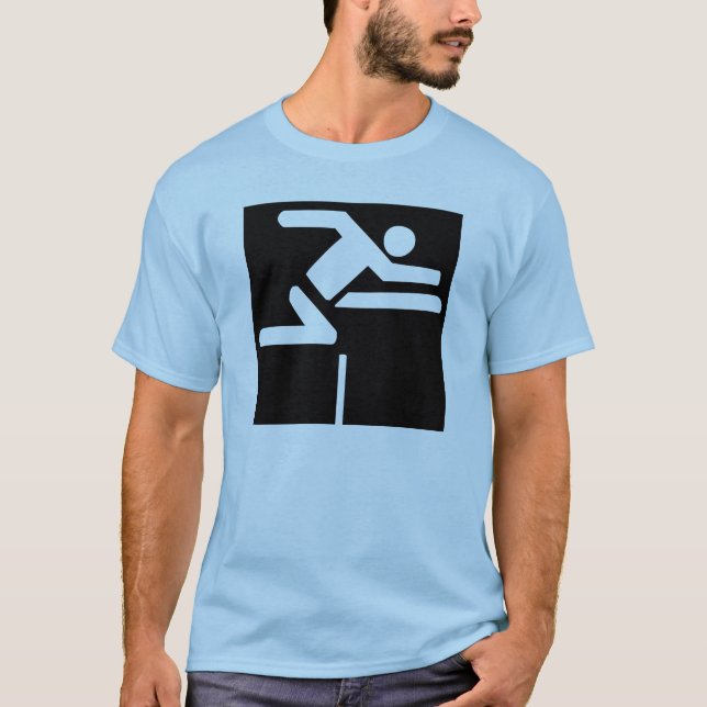 Hurdler (Block) T-Shirt (Front)