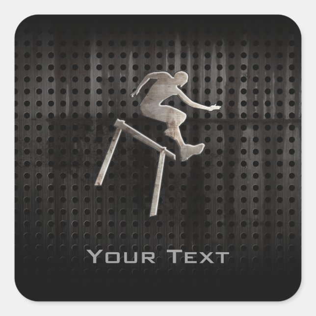 Hurdler; Cool Square Sticker (Front)