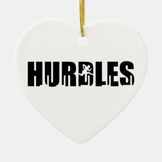 Hurdles Ceramic Ornament (Front)
