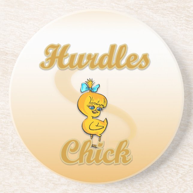 Hurdles Chick Coaster (Front)