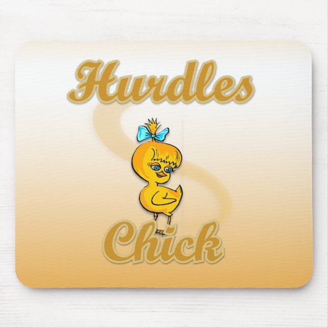 Hurdles Chick Mouse Pad (Front)