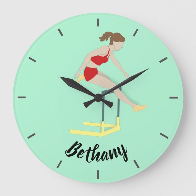 Hurdles Large Clock (Front)