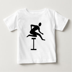 Hurdling - Black Baby T-Shirt