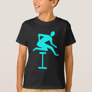 Hurdling - Cyan T-Shirt
