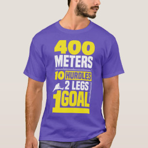 Hurdling Hurdle Runner Track and Field 400 Metres  T-Shirt