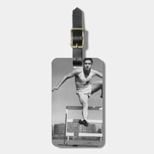 Hurdling Luggage Tag