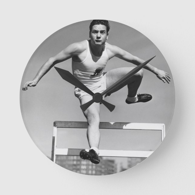 Hurdling Round Clock (Front)