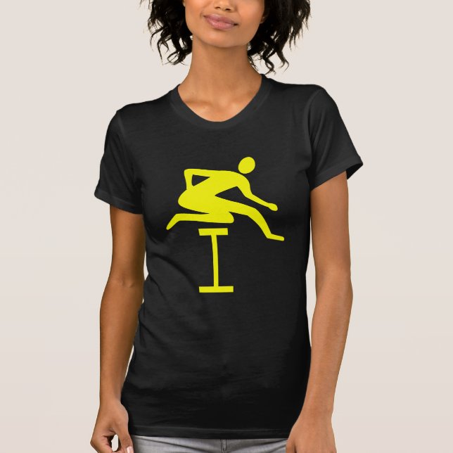 Hurdling - Yellow T-Shirt (Front)