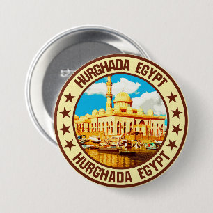 Hurghada 7.5 cm round badge