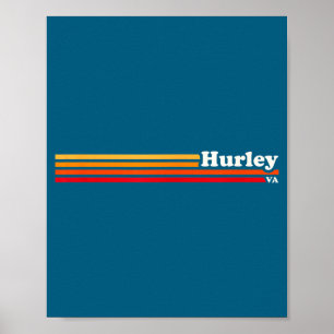 Hurley, Ky Vintage Sunset Retro Poster