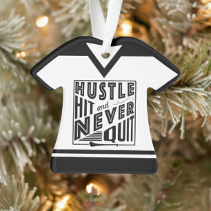 Hurling Camogie, With Name & Number Ornament