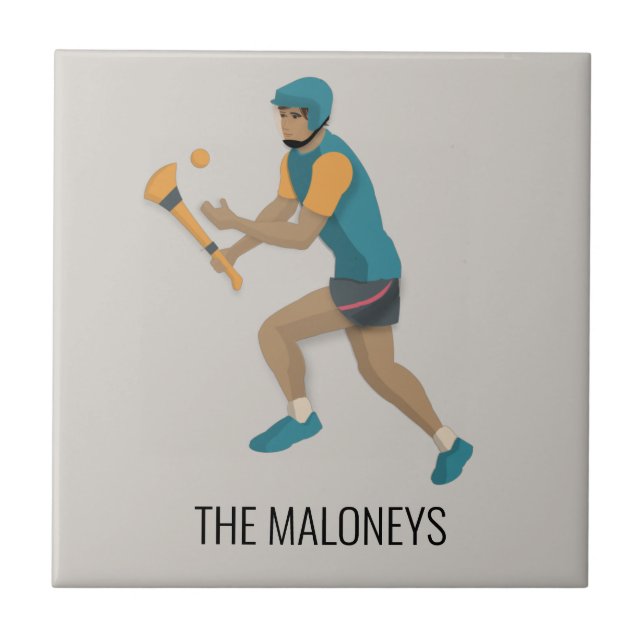 Hurling Ceramic Tile (Front)