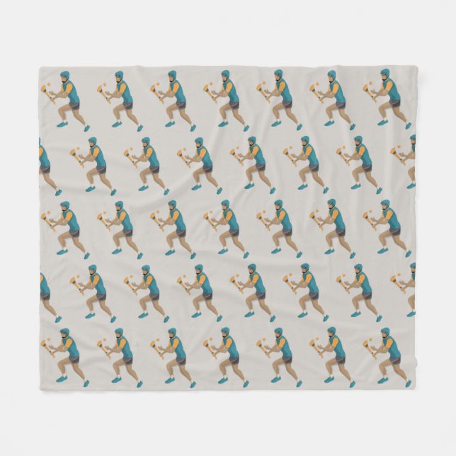 Hurling Fleece Blanket (Front (Horizontal))