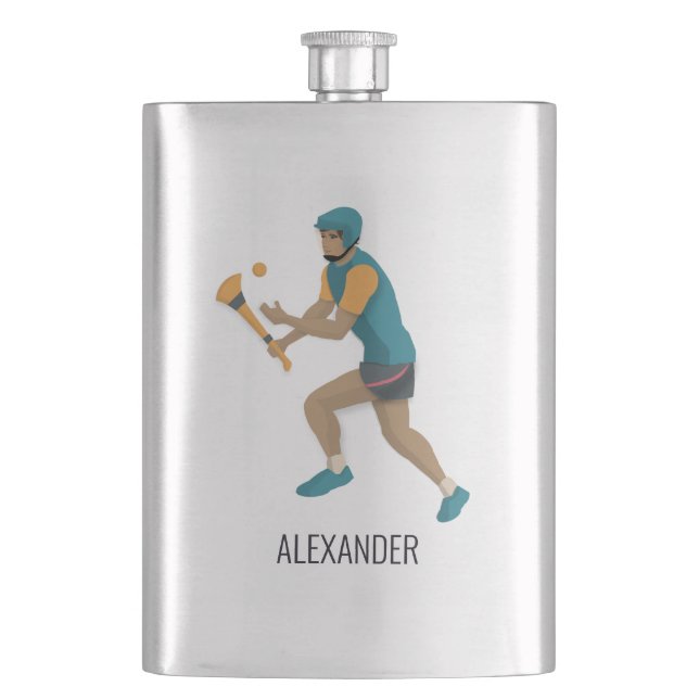 Hurling Hip Flask (Front)