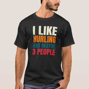 Hurling Introverted Player Hurler Gaelic Irish Gam T-Shirt