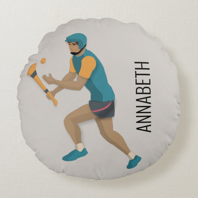 Hurling Round Cushion (Front)