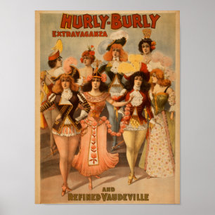Hurly-Burly Extravaganza Theatre Poster