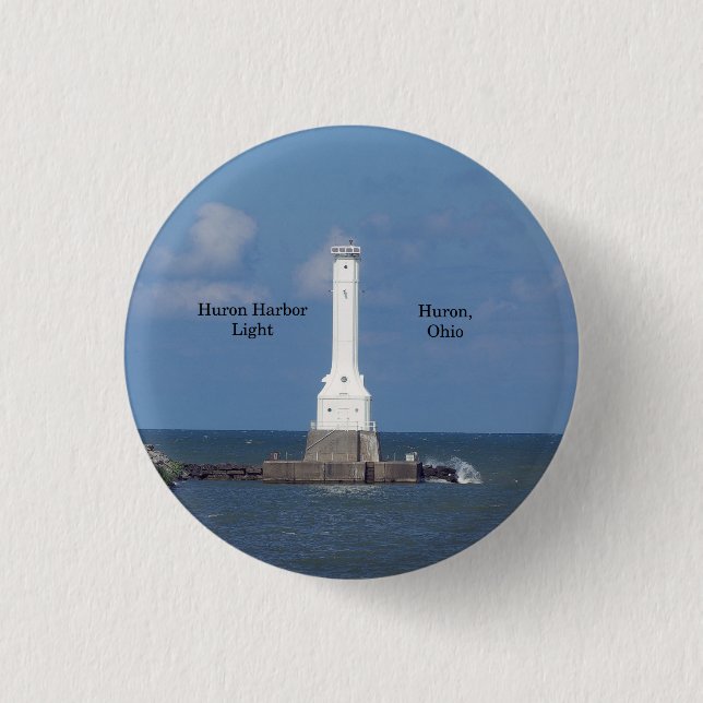 Huron Harbour Light button (Front)